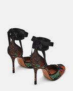 LARINA BLACK MULTI BROCADE  Famous | Online Store