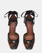 LARINA BLACK MULTI BROCADE  Famous | Online Store