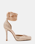 LARINA CHAMPAGNE RHINESTONES  Famous | Online Store
