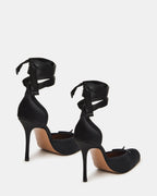 LARINA BLACK SATIN  Famous | Online Store