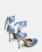 LARINA BLUE SATIN  Famous | Online Store