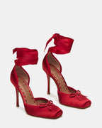 LARINA RED SATIN  Famous | Online Store