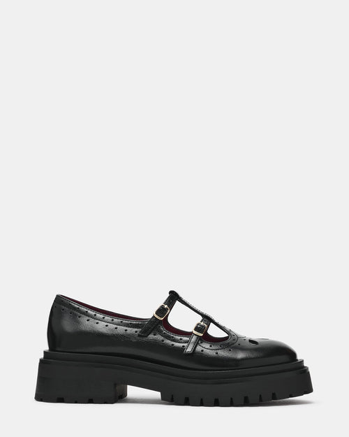 LUANNE BLACK LEATHER  Famous | Online Store