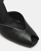 LYSANDRA BLACK LEATHER  Famous | Online Store