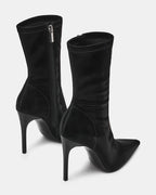 MACKENA BLACK TECHNO SATIN  Famous | Online Store