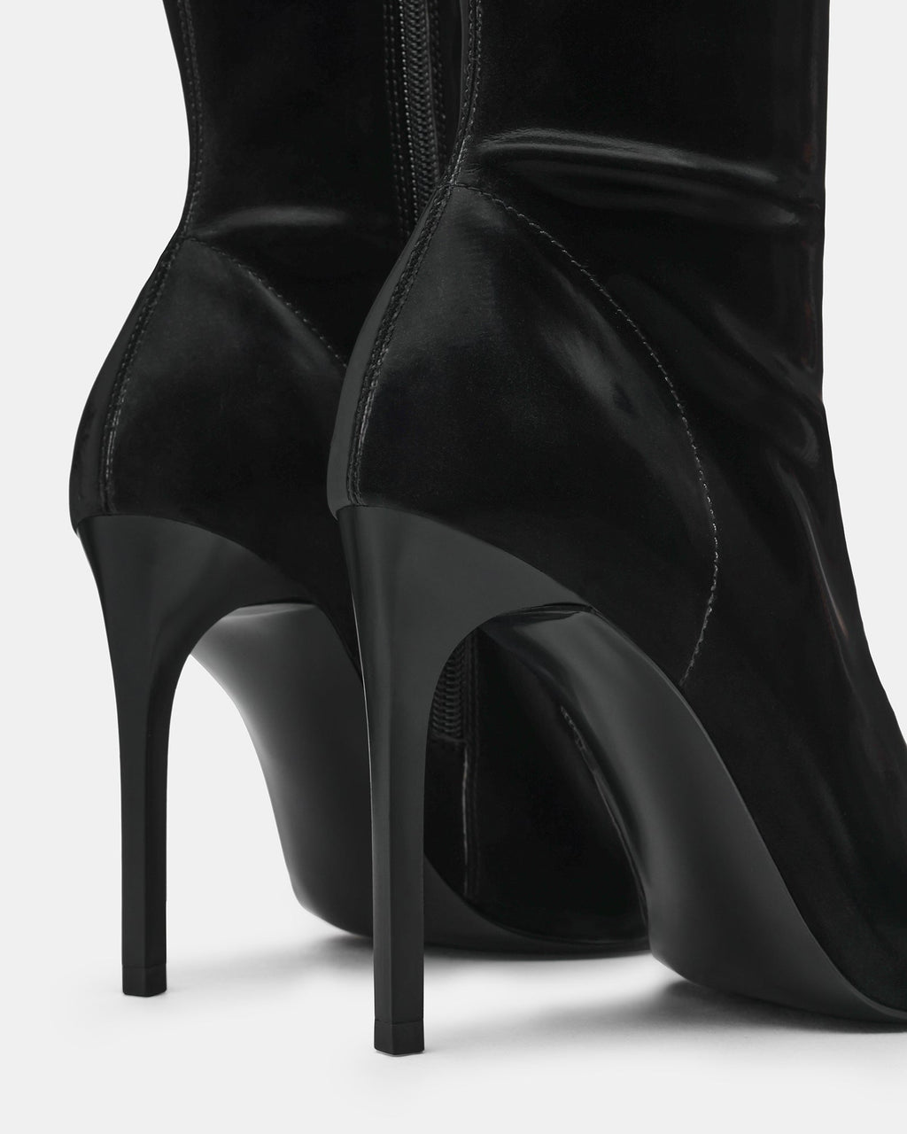 MACKENA BLACK TECHNO SATIN  Famous | Online Store