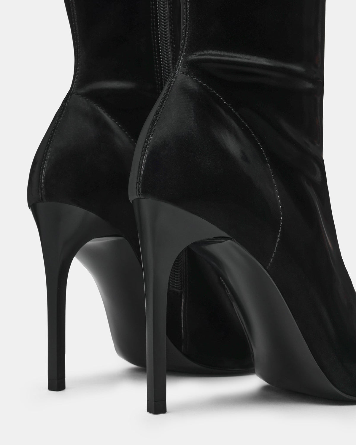 MACKENA BLACK TECHNO SATIN  Famous | Online Store