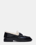 MADISON FAUX FUR BLACK LEATHER  Famous | Online Store