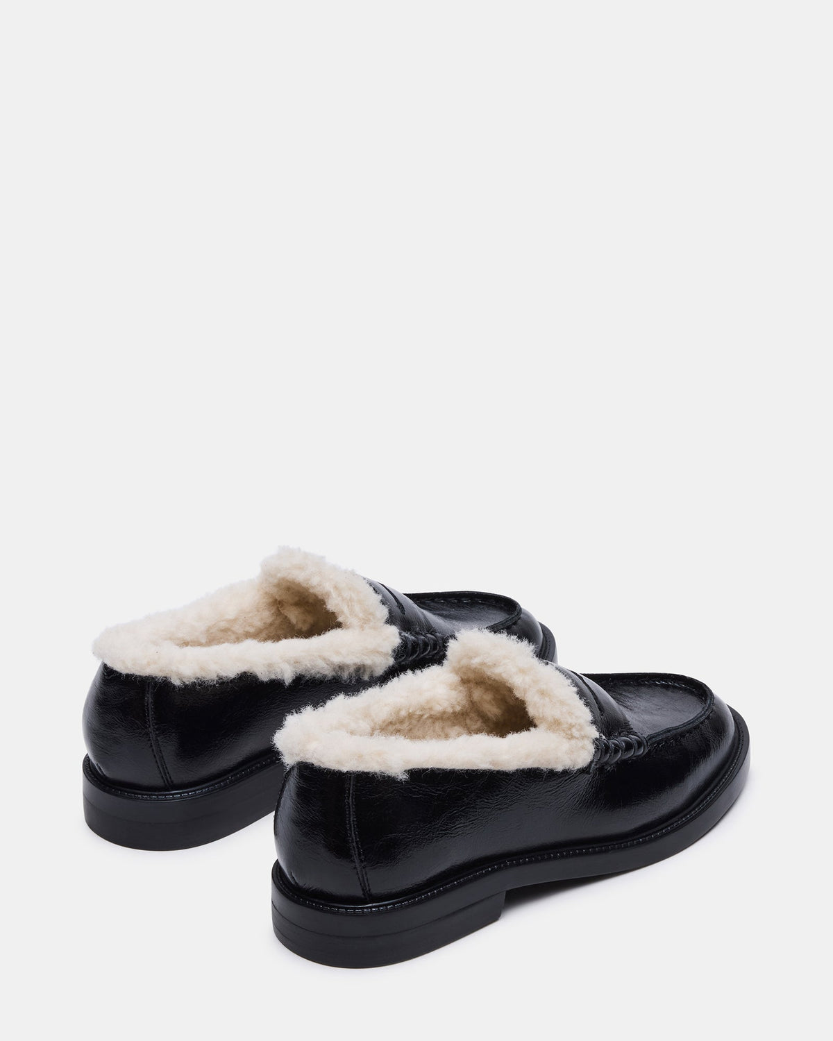 MADISON FAUX FUR BLACK LEATHER  Famous | Online Store