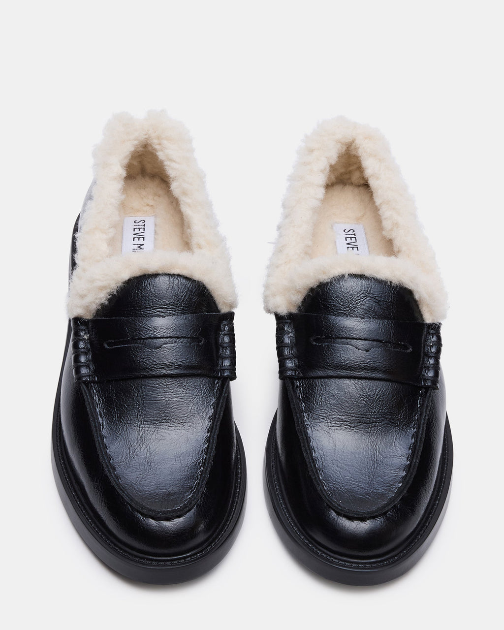 MADISON FAUX FUR BLACK LEATHER  Famous | Online Store
