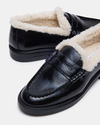 MADISON FAUX FUR BLACK LEATHER  Famous | Online Store