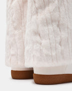 MAVIS FAUX FUR WHITE SUEDE  Famous | Online Store
