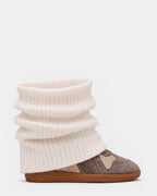 MAVIS KNIT TAUPE SUEDE  Famous | Online Store