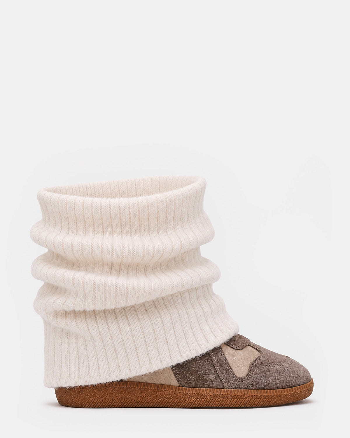 MAVIS KNIT TAUPE SUEDE  Famous | Online Store