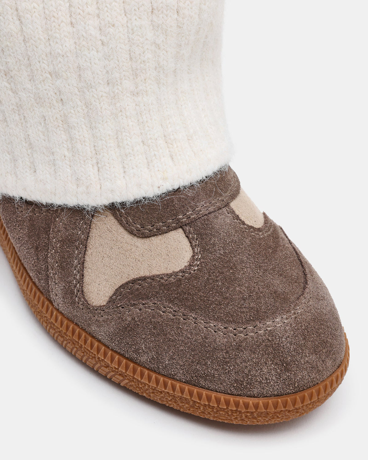 MAVIS KNIT TAUPE SUEDE  Famous | Online Store