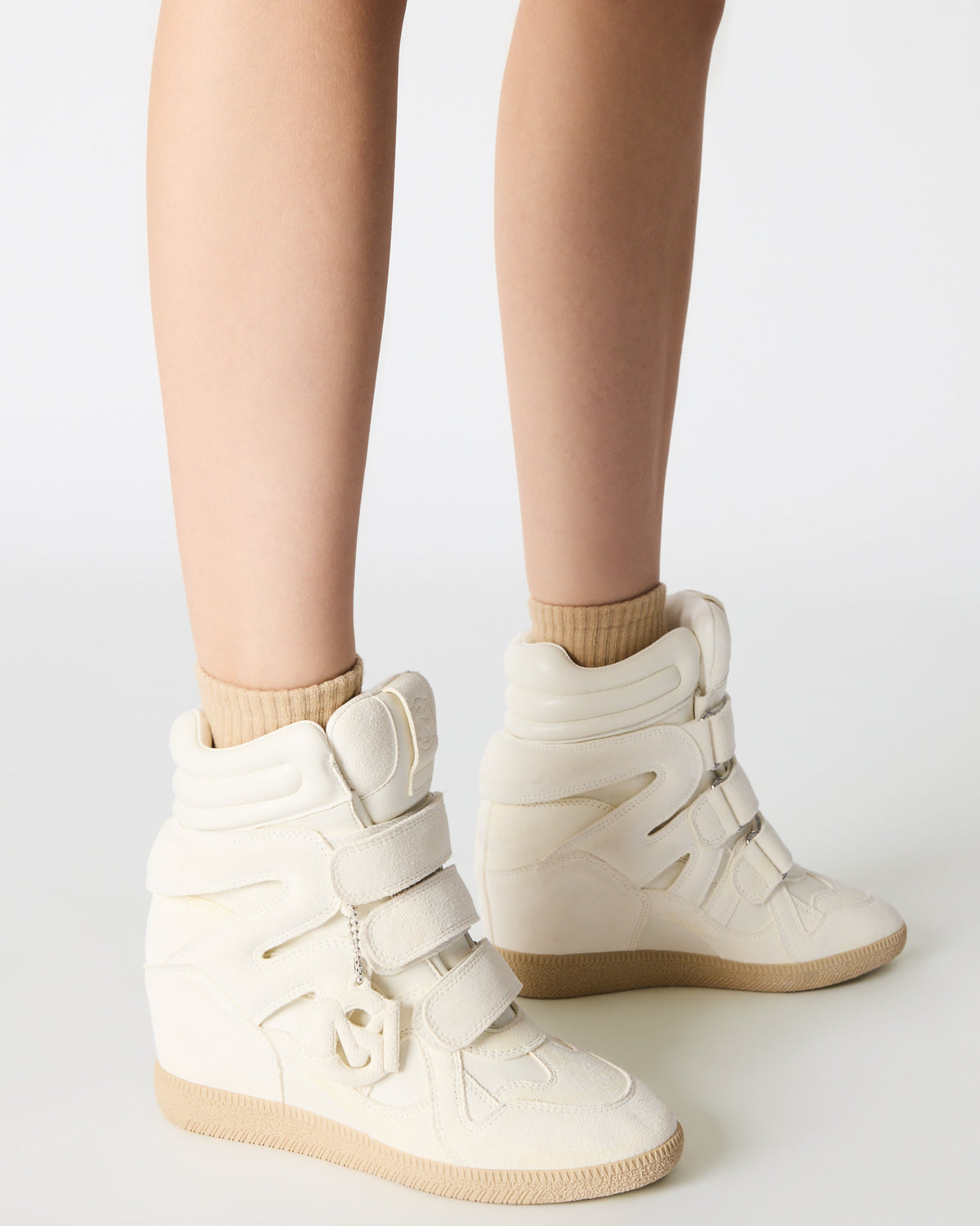 MAVIS WHITE SUEDE  Famous | Online Store