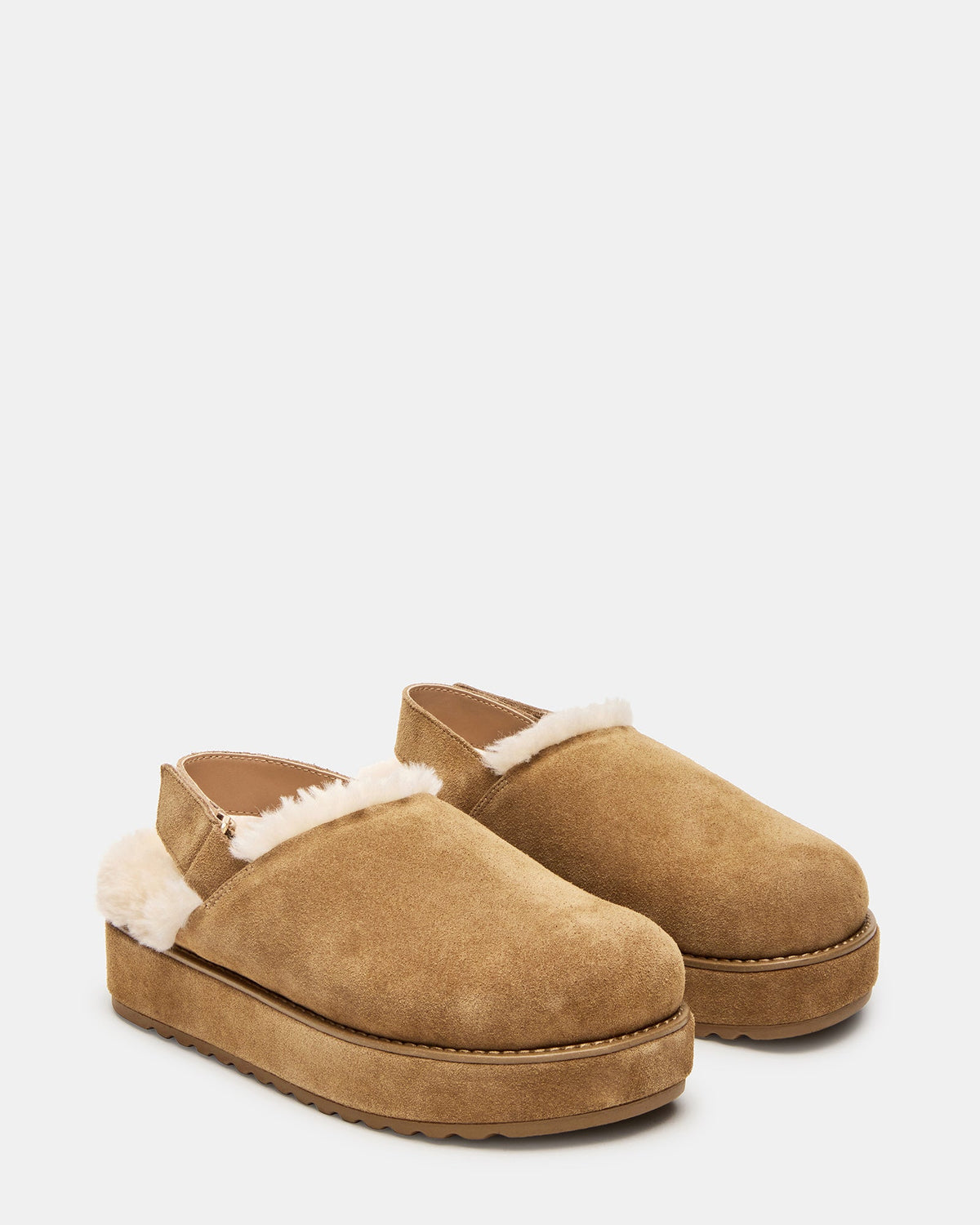 MELLOW FAUX FUR COGNAC SUEDE  Famous | Online Store