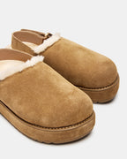MELLOW FAUX FUR COGNAC SUEDE  Famous | Online Store