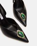 NYSA STONE BLACK LEATHER  Famous | Online Store