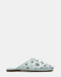 PEARSON BLUE SATIN RHINESTONES  Famous | Online Store