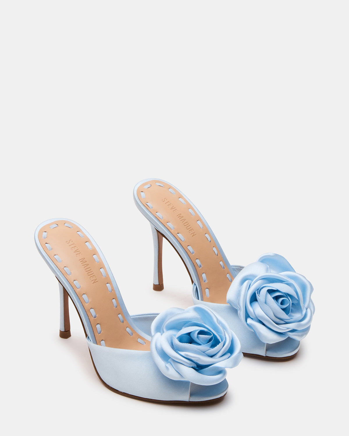 PRIYA FLOWER BLUE SATIN  Famous | Online Store