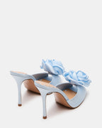 PRIYA FLOWER BLUE SATIN  Famous | Online Store