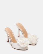 PRIYA FLOWER IVORY SATIN  Famous | Online Store