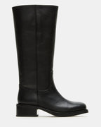 RIGGS BLACK LEATHER WIDE CALF  Famous | Online Store