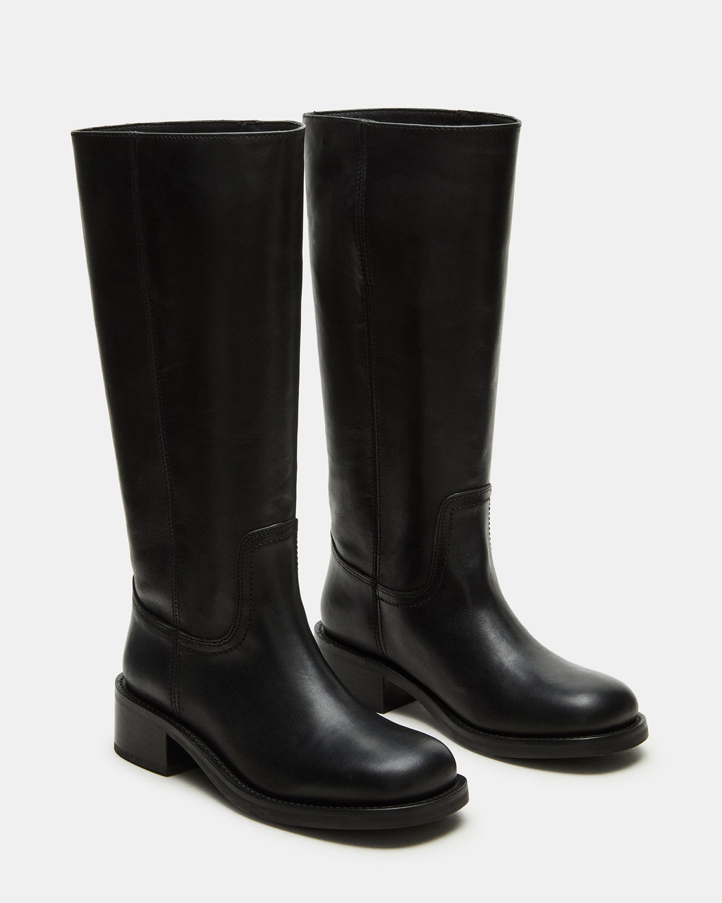 RIGGS BLACK LEATHER WIDE CALF  Famous | Online Store
