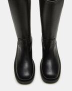 RIGGS BLACK LEATHER WIDE CALF  Famous | Online Store