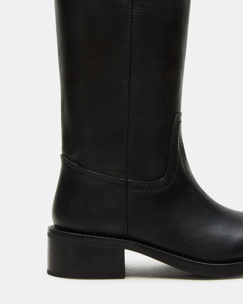 RIGGS BLACK LEATHER WIDE CALF  Famous | Online Store