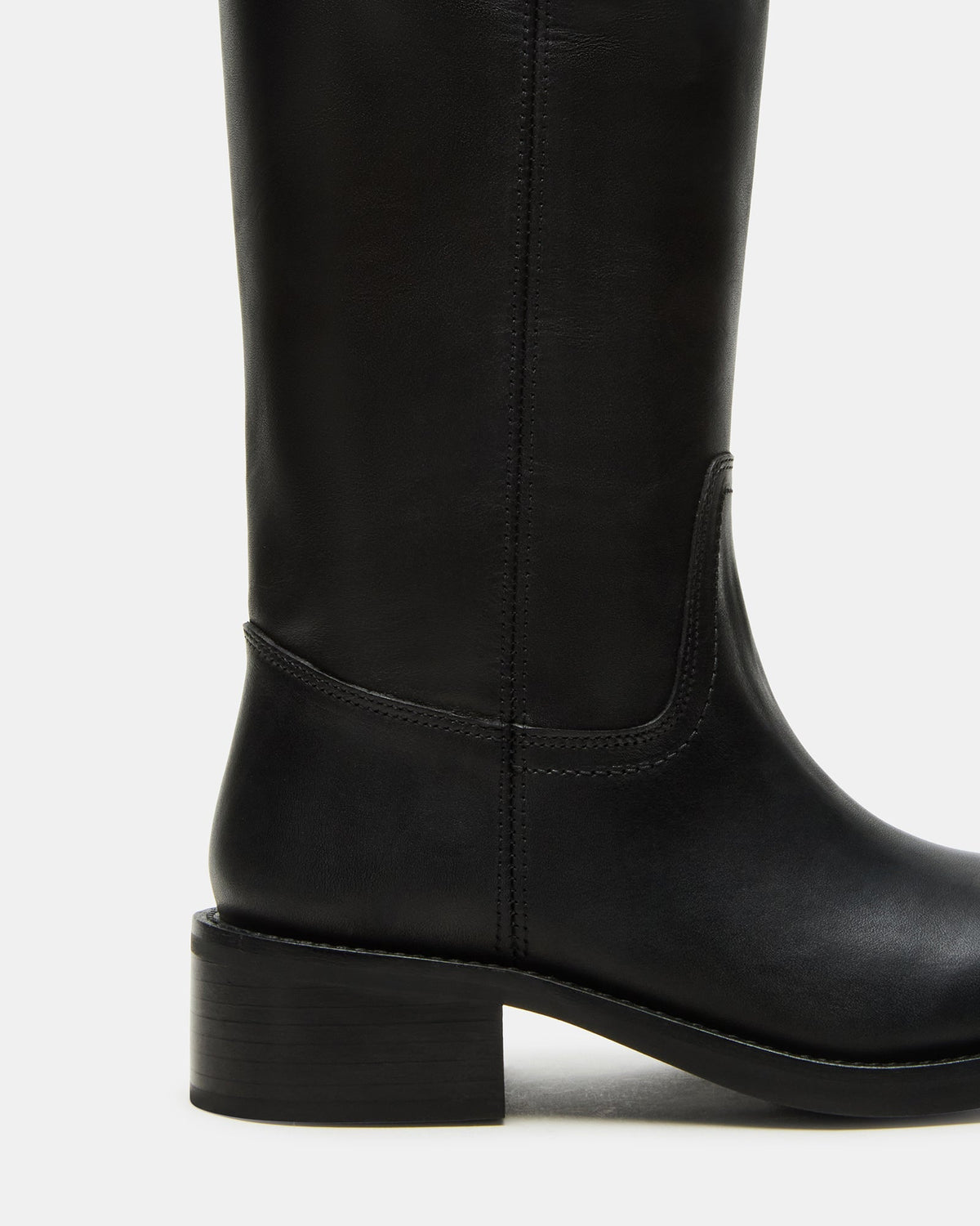 RIGGS BLACK LEATHER WIDE CALF  Famous | Online Store