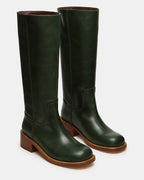 RIGGS DARK GREEN LEATHER  Famous | Online Store