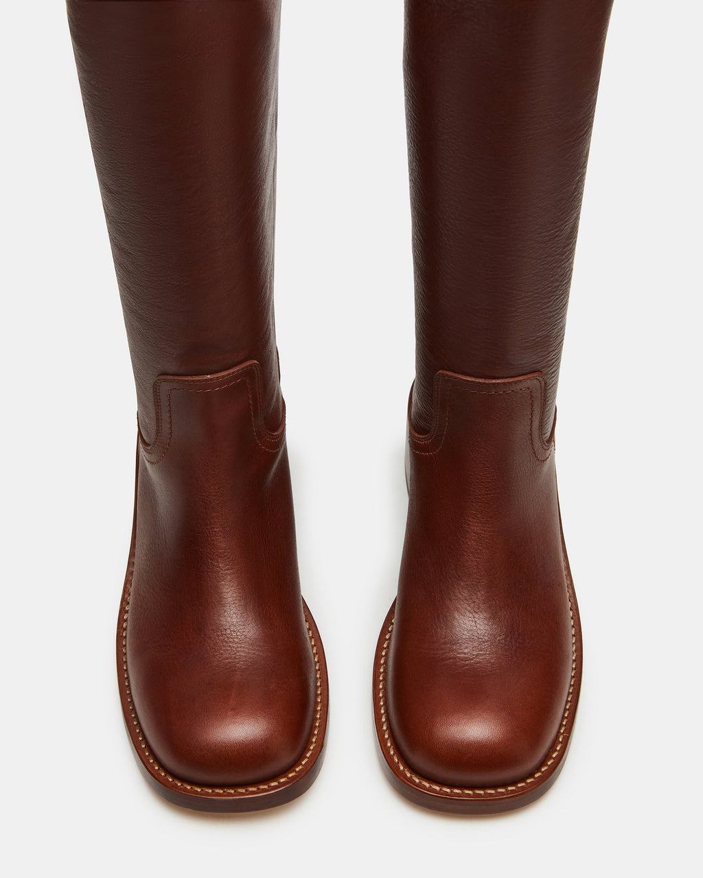 RIGGS RUST LEATHER WIDE CALF  Famous | Online Store