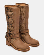 ROCKY FLORAL TAN NUBUCK  Famous | Online Store