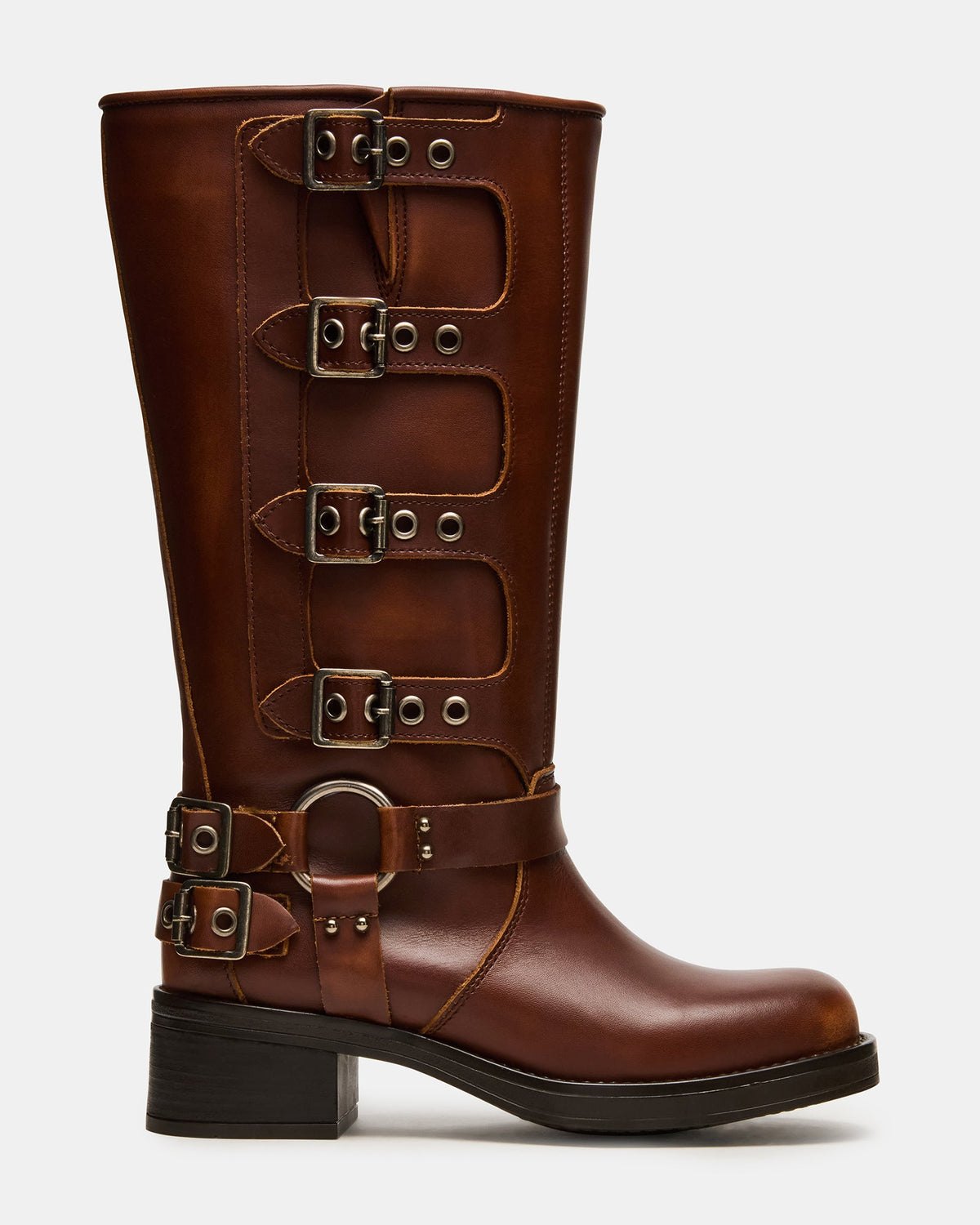ROCKY COGNAC DISTRESSED WIDE CALF  Famous | Online Store