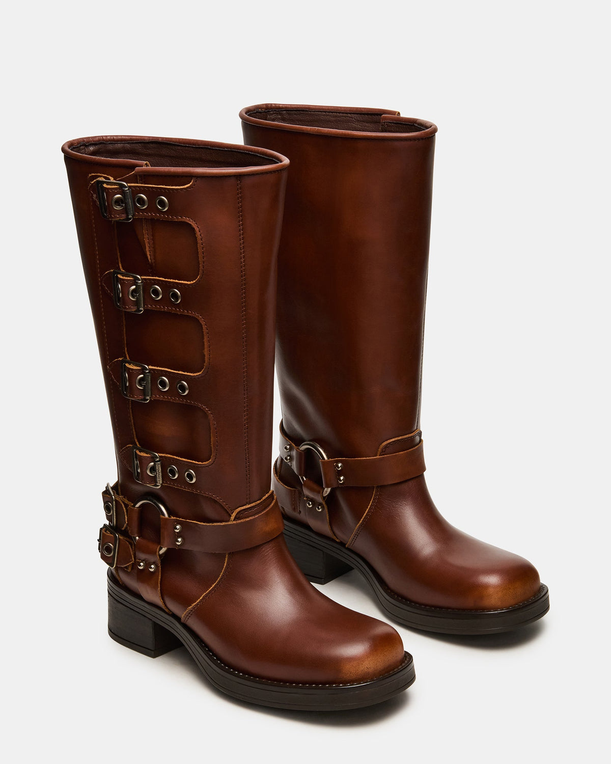 ROCKY COGNAC DISTRESSED WIDE CALF  Famous | Online Store