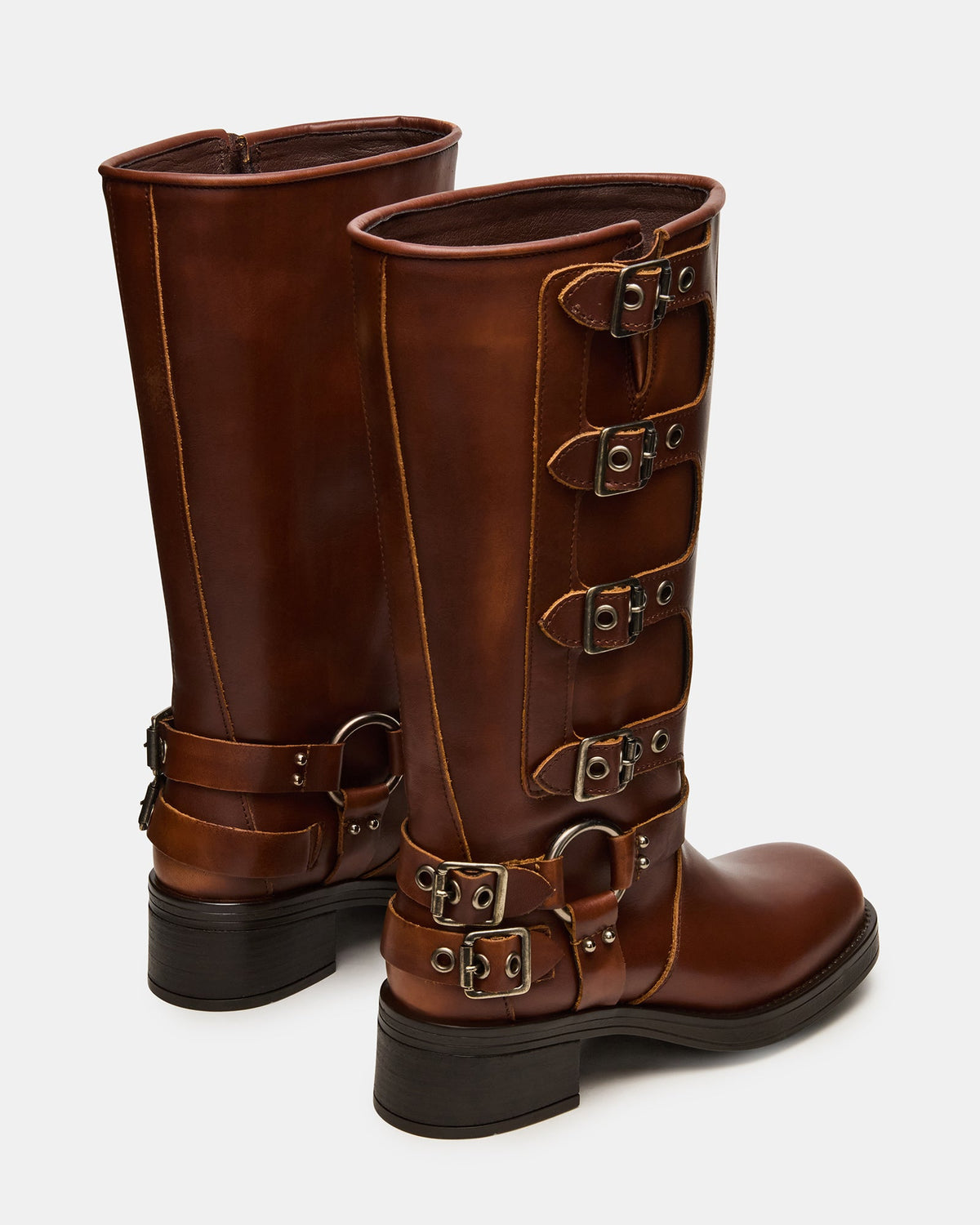 ROCKY COGNAC DISTRESSED WIDE CALF  Famous | Online Store