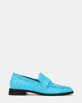 RONIE OSTRICH TURQUOISE LEATHER  Famous | Online Store