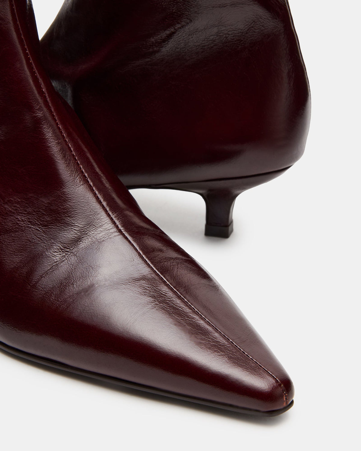 VILE DARK CHERRY LEATHER  Famous | Online Store