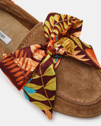 SAG SCARF TAUPE SUEDE  Famous | Online Store