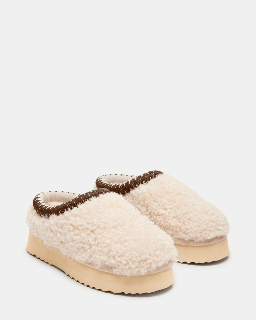 SELENA FAUX SHEARLING NATURAL  Famous | Online Store