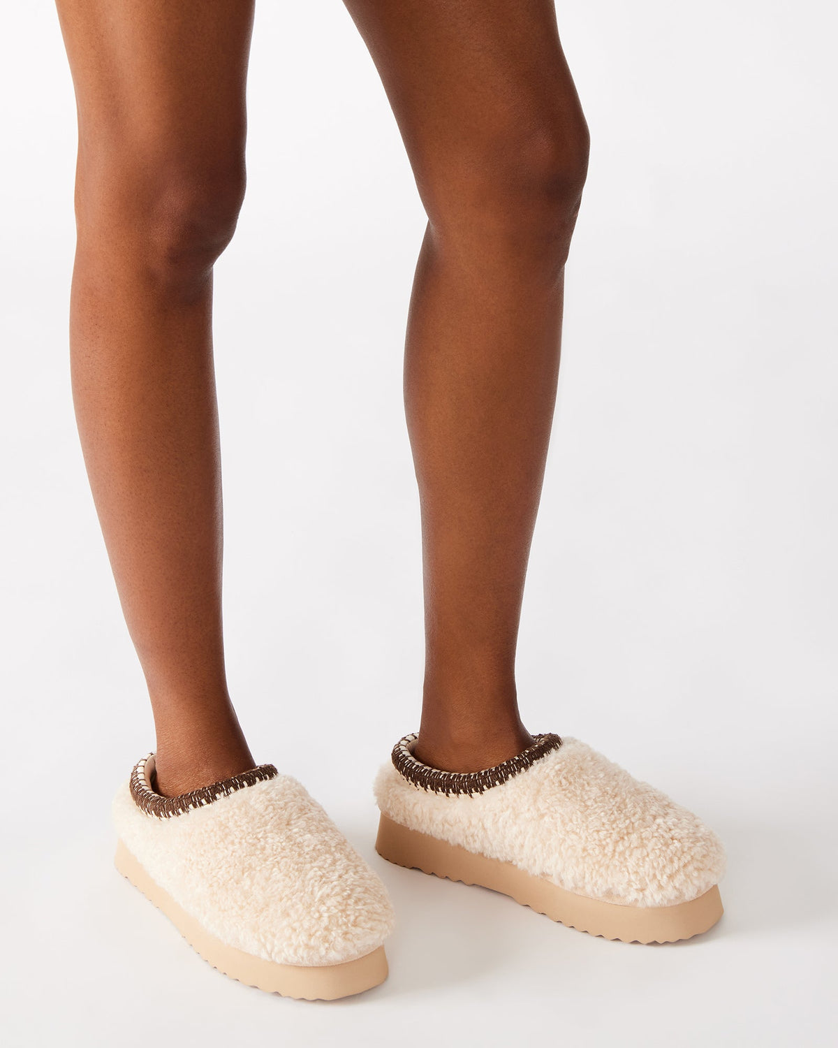 SELENA FAUX SHEARLING NATURAL  Famous | Online Store