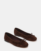 Elevate Your Style with the SELMA BROWN SUEDE Ballet Flat  Famous | Online Store