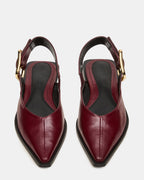 SHAY BURGUNDY LEATHER  Famous | Online Store