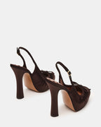 SOFIE BROWN SATIN  Famous | Online Store