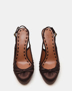 SOFIE BROWN SATIN  Famous | Online Store