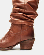 STAGE COGNAC LEATHER  Famous | Online Store