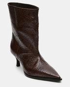 STARLA OSTRICH BROWN LEATHER  Famous | Online Store