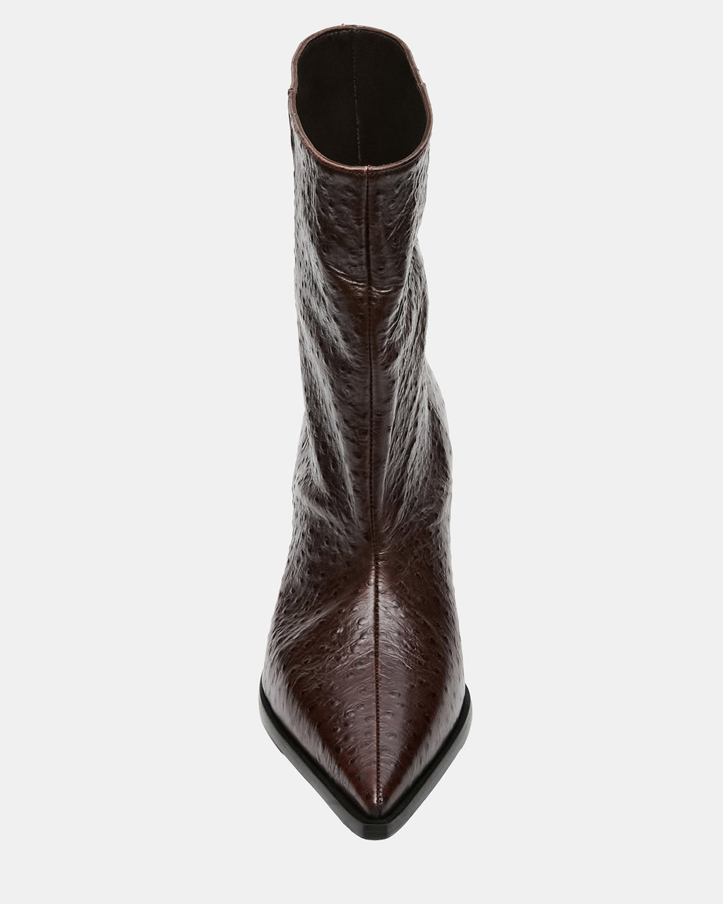 STARLA OSTRICH BROWN LEATHER  Famous | Online Store